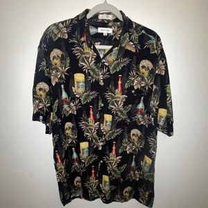 Pierre Cardin Tropical Beer Button Down Shirt